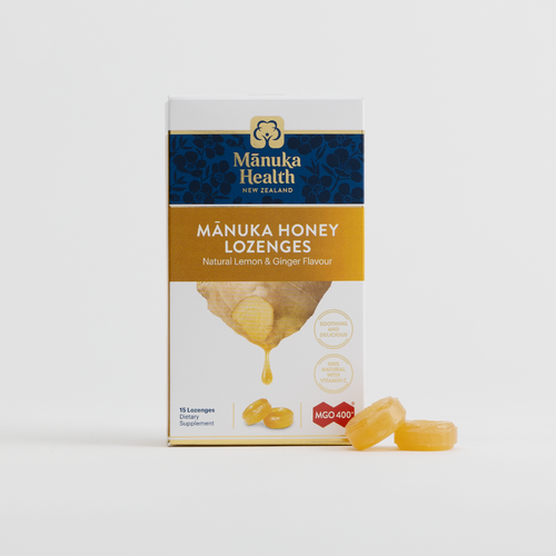 Manuka Honey Drops – Ginger & Lemon